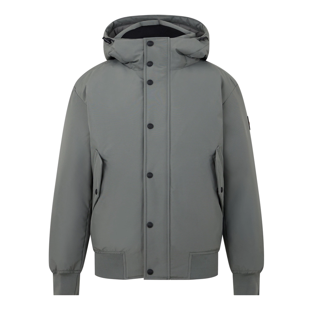 Hugo Boss Water Repellent Parka Jacket - Open Grey 076